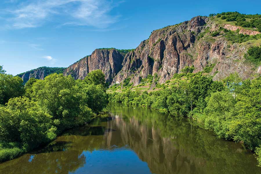 Ein romantischer Blick auf das Nahetal Ein romantischer Blick auf das Nahetal