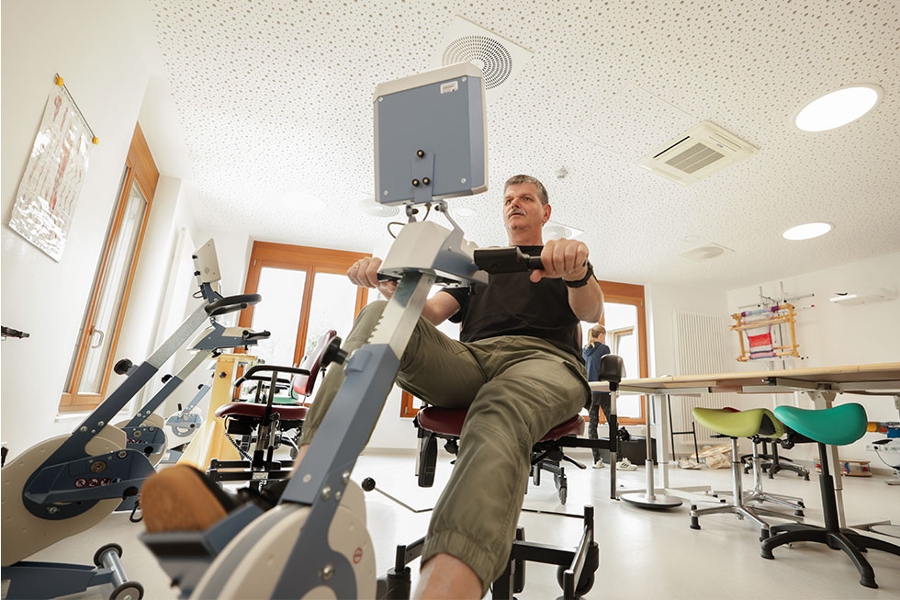 Patienten auf dem Erogmeter Patienten auf dem Erogmeter